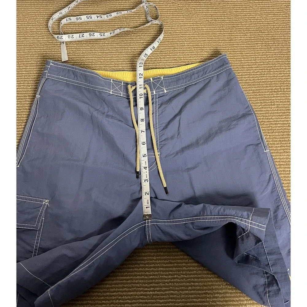 Polo By Ralph Lauren Mens‎ Trunks M Blue Swim Cargo Shorts Mesh Lined
